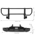thumbnail image 3 of Metal Front Bumper & Base RC Car Accessory Parts Fit for TRX4 / TRX6 1/10 RC Crawler(Black ), 3 of 4