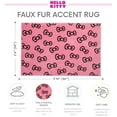 thumbnail image 6 of Hello Kitty Kids Faux Fur Accent Rug, 30 x 46, Pink, 6 of 6