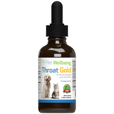 Pet Wellbeing Natural Cat Cough and Throat Soother - Throat Gold 2oz (59ml)