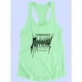 thumbnail image 3 of Rainbow Heavy Metal Style Racerback Tank Women - Women Racer Back, Medium, 3 of 4