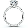 thumbnail image 4 of Pompeii Certified 3.40Ct Round Cut Diamond Engagement Ring 14k Gold Lab Grown, 4 of 10