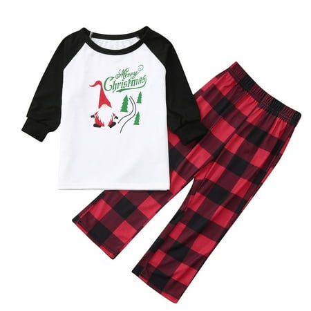 

Christmas Pajamas for Family Christmas Pajamas for Couples Christmas Children Letter Plaid Print Top Blouse+Pants Family Clothes Pajamas Flannel Pajamas Women Women Pajama Sets White 8Y