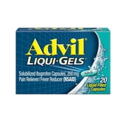 Advil Liquid Gel, 20 Count (12-6 Pack)