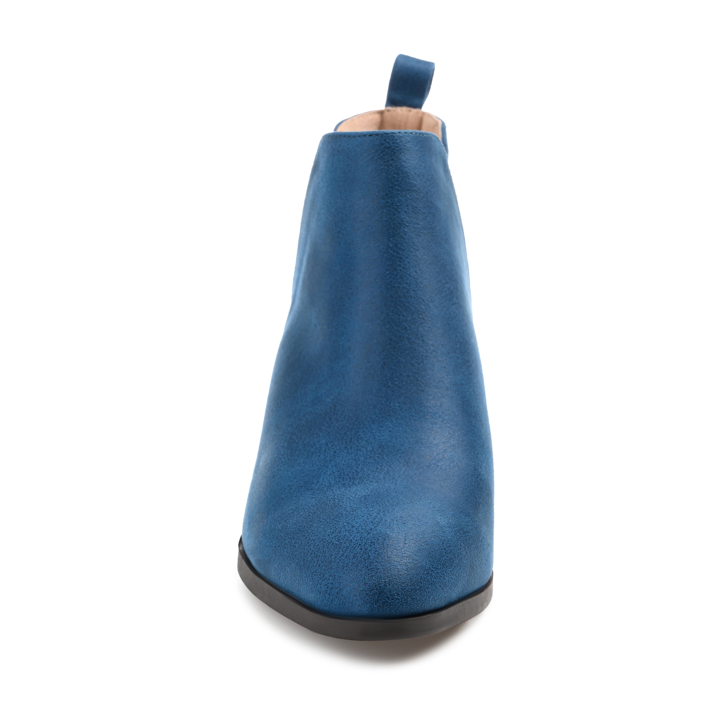 Journee Womens Lola Pull On Stacked Heel Booties, Widths Available