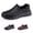 Black, variant on Lightweight Walking Shoes for Seniors Men Women, Non Slip Chef Work Shoes, Cushioned Comfort Casual Sneakers
