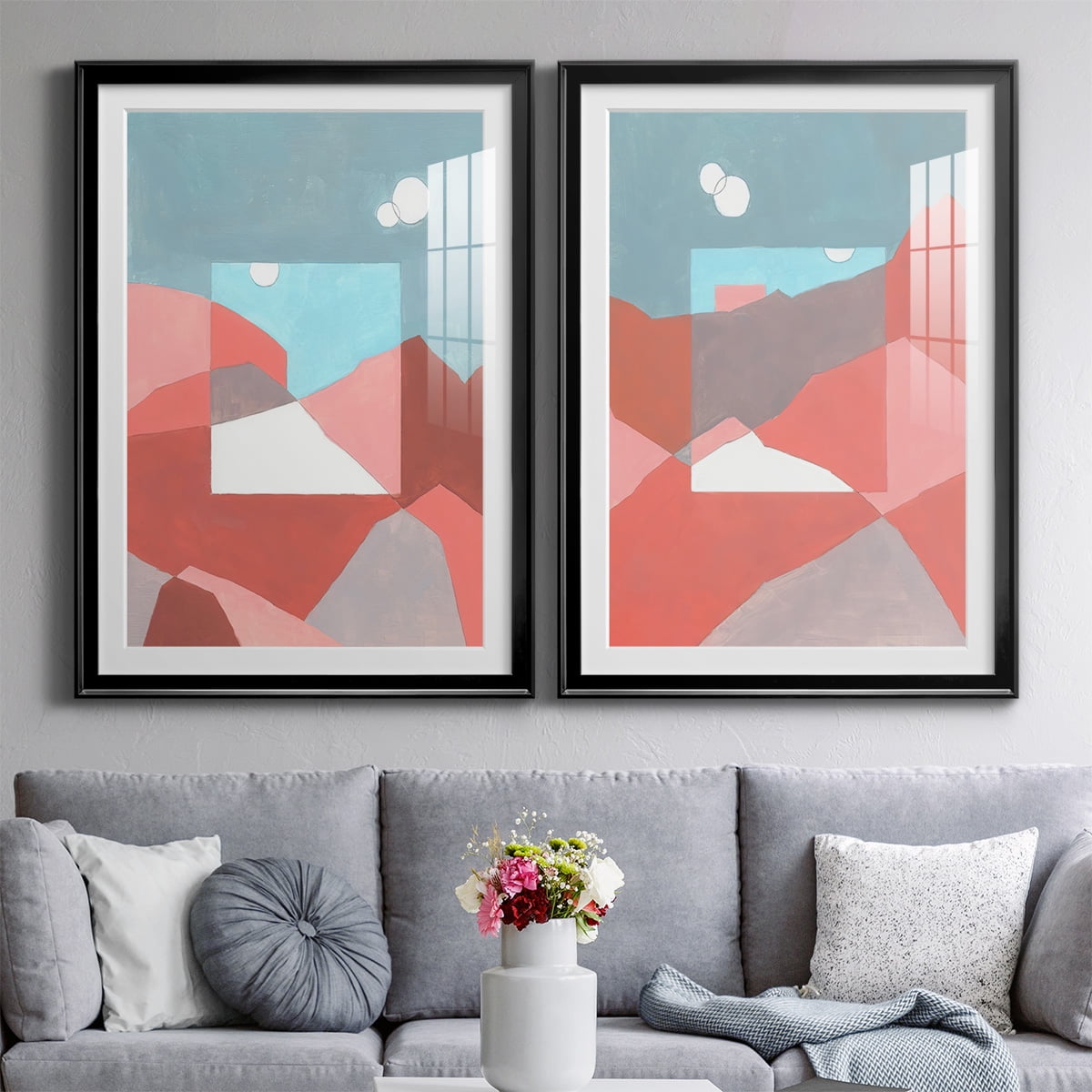 Wexford Home Desert Dreamscape I Premium Framed Print, 18.5" x 24.5" - Ready to Hang, Black (Set of 2)