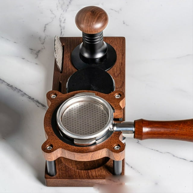 Estante de Almacenamiento para Molinillo de Café, Soporte de Madera para Manipulación de Café, Estante Multifuncional para Accesorios de Café