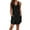 Black, variant on Liher Vest Sundress for Women Trendy Casual Mini T Shirts Dress Blue Summer Sleeveless Tank Beach Dress with Pocket Clothes Size S