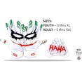 thumbnail image 3 of Joker Jester Football Receiver Gloves - Pro Grip Sticky Palms Elite Football Gloves Youth Adult Men Kids Boys Small Medium Large XL XXL Tacky White Jester (Adult - Large), 3 of 7