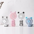 thumbnail image 2 of Amdohai New USB Portable Mini Rechargeable Handheld Fan Silicone Suction Cup Mobile Phone Bracket Night Light Fan, 2 of 8