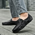thumbnail image 2 of Men's Casual On Loafers Leather Comfortable Walking Shoes For Daily Wear With Jeans All Season Flat Footwear, 2 of 8