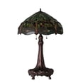 thumbnail image 6 of Meyda Tiffany 101830 3 Light 31" Tall Tiffany Table Lamp - MultiColor, 6 of 7