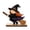 A009- I, variant on Black Cat Halloween Decor, 6 Inch Cute Halloween Decorations for Home, Spooky Wooden Halloween Tiered Tray Decor for Mantel Shelf Desk, 1 Pack