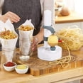 thumbnail image 5 of Pelador eléctrico multifunción, pelador automático giratorio de manzanas y patatas, cortador de verduras, herramienta peladora (blanco), 5 of 5