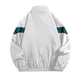 thumbnail image 3 of Jerdar Men's Nylon Windbreaker Jacket Stand Collar Breathable Colorblock Loose Fit Outdoor Athletic Sport Casual Lightweight Windproof Coat Outerwear, 3 of 8