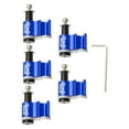 thumbnail image 1 of Almencla 5 Pcs Guide-Câble Alliage d'Aluminium Support de Ligne de Frein de Vélo pour Vélo de Route Bleu, 1 of 8