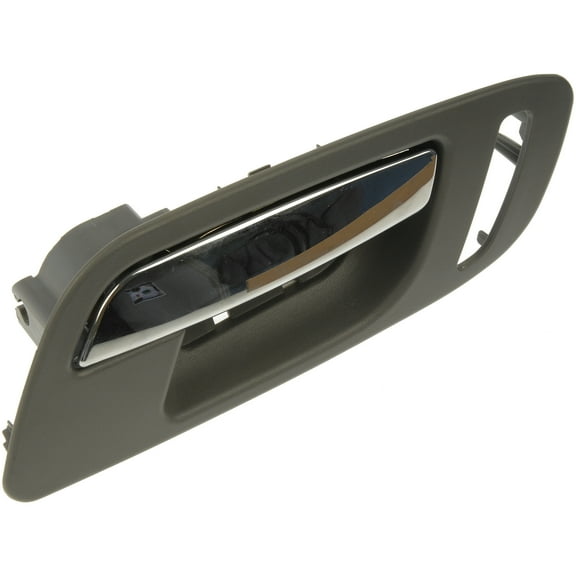 Dorman 81191 Front Passenger Side Interior Door Handle for Specific Cadillac / Chevrolet / GMC Models, Chrome Lever; Gray Housing