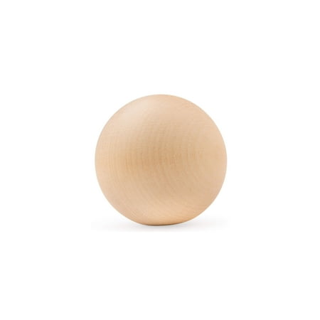 Diameter Round Wooden Ball - 1-1/4-inch Round Wooden Ball Pack of 10 Unfinished Wooden Round Balls For Crafts and Architectural Design - By Woodpeckers