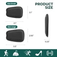 thumbnail image 7 of Welnove Shoe Tongue Pads Memory Foam Shoe Padding Cushion Soft Self Adhesive Inserts Filler for Boots Leather Shoes Loafers,2 Pairs,Size L,Black Color, 7 of 7