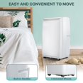 thumbnail image 5 of Homhougo 12,000 BTU 550 Sq Ft Portable Air Conditioners, White, 5 of 8
