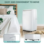 Portable Air Conditioner 12,000 BTU, Room AC with Cooling, Dehumidification, Fan 3 in 1,24 Hour Timer/Sleep Mode, Compact AC with Remote Control, Cools 550 Sq. Ft. for Room Garage