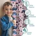 thumbnail image 3 of Blackout Kids Curtains,Pink Dinosaurs Plants Pattern Childrens Insulated Curtains Set Of 2,Bedroom Essentials,Toddler Room Decor 52"x63", 3 of 5