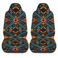 thumbnail image 1 of LAKIMCT African Style Print Car Seat Covers Vehicle Front Seat Covers Universal Fit Seat Protector, 1 of 9