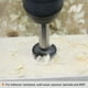 thumbnail image 5 of Broca Forstner de perforación de agujeros para bisagras de madera de carburo de tungsteno para trabajos en madera, 1-15/32", 5 of 5