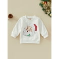 thumbnail image 2 of TSEXIEFOOFU Toddler Baby Christmas Autumn Pullover Santa Letter Print Long Sleeve Round Neck Sweatshirt for Boys Girls, 2 of 8