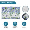 thumbnail image 6 of Purple Hydrangea Placemats Set of 4, Spring Eucalyptus Butterfly Grey Plaid Placemats for Dining Table, Place Mats for Kitchen Tabletop, Waterproof Wipeable Dining Table Mats Set, 6 of 9