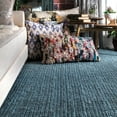 thumbnail image 4 of nuLOOM Daniela Chunky Jute Blue 2' 6" x 8' Farmhouse Runner Rug, 4 of 5