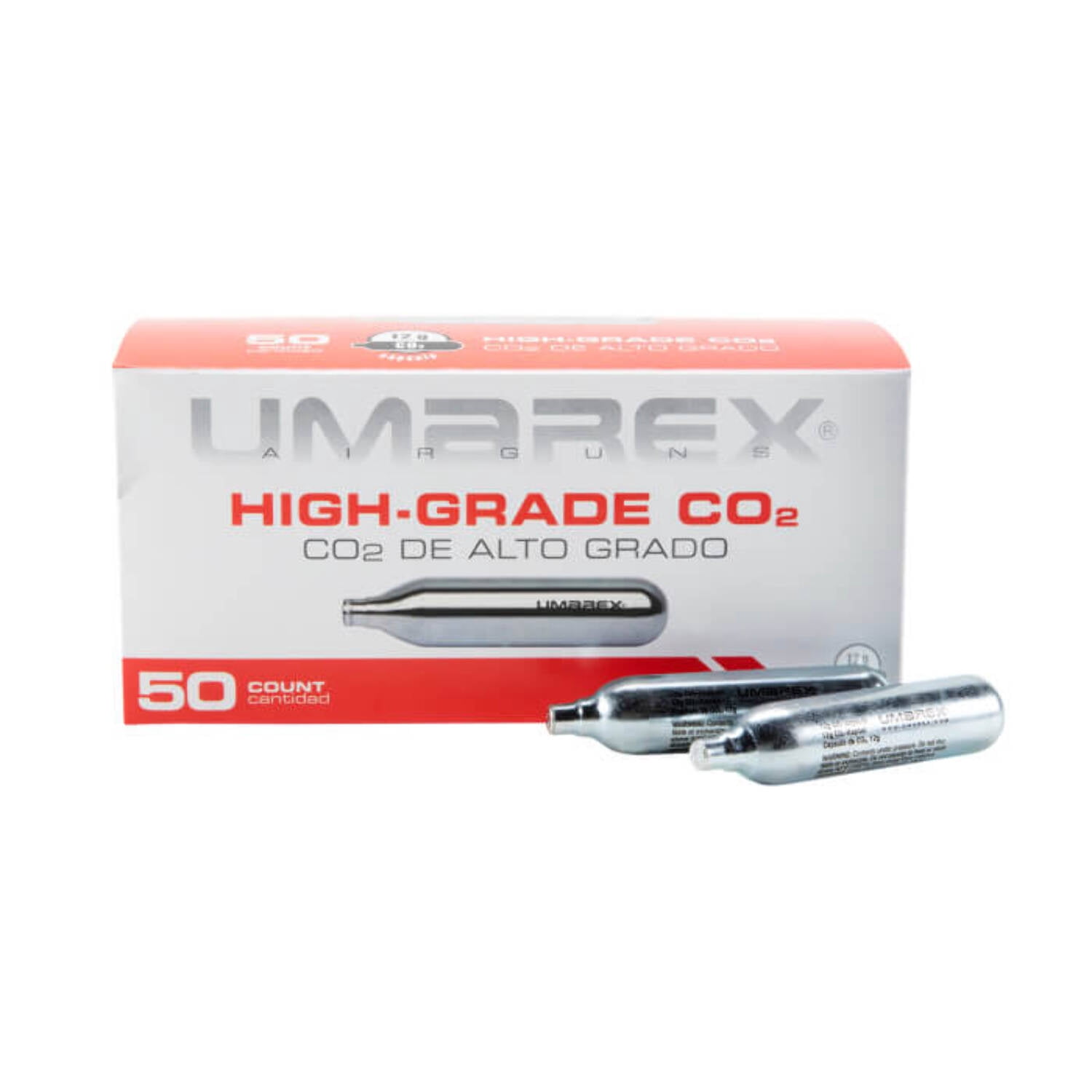 Umarex High-Grade 12G CO2 Cartridges, 50-Pack, Clean, Reliable Ammunition