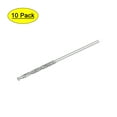 thumbnail image 1 of Uxcell Broca de Tornillo Recubierta Métrica de Diamante de Acero de Alta Velocidad Tono Plateado 10pcs 0.8mm, 1 of 5