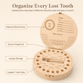 thumbnail image 2 of Wooden Baby Keepsake Box, Tooth Fairy Holder for Kids Lost Teeth, Memory Storage Case for Boys Girls, Shower Birthday Gift, 2 of 7
