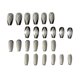 thumbnail image 3 of False Nail Tips Fake Artificial Art DIY Finger Cover Frosted Ballet Armor Black And White Diamond La, 3 of 4