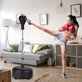 thumbnail image 5 of Topbuy Freestanding Punching Bag with Boxing Gloves for Children Adult Speed Training Household Decompression Equipment, 5 of 7
