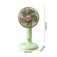 thumbnail image 3 of Precios Bajos, Mini ventilador portátil, silencioso y potente, diseño bonito, pequeño ventilador de escritorio de 3 velocidades con base, ligero, recargable por USB Akmoler, 3 of 9