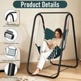 thumbnail image 5 of G TALECO GEAR Hammock Chair with Stand, Rustproof Hanging Chair with Stand, Hammock Swing Chair for Indoor and Outdoor Use in Patio, Yard, Garden,Green, 5 of 8