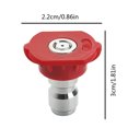 thumbnail image 3 of JWshufel High Pressure Washer Nozzle Set Stainless Steel 1 4 Inch Quick Connect 2.5 GPM 4000 PSI for Multi Functional Cleaning with 5 Color Coded Spray Tips and Quick Plug, 3 of 6