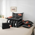 thumbnail image 4 of 7 Piece American Football Twin Bed in a Bag Sports Bedding Sets Football Game Themed Comforter Set with Sheets Rugby Sports Game Bed Set Ball Game Decor Sheets, 4 of 5