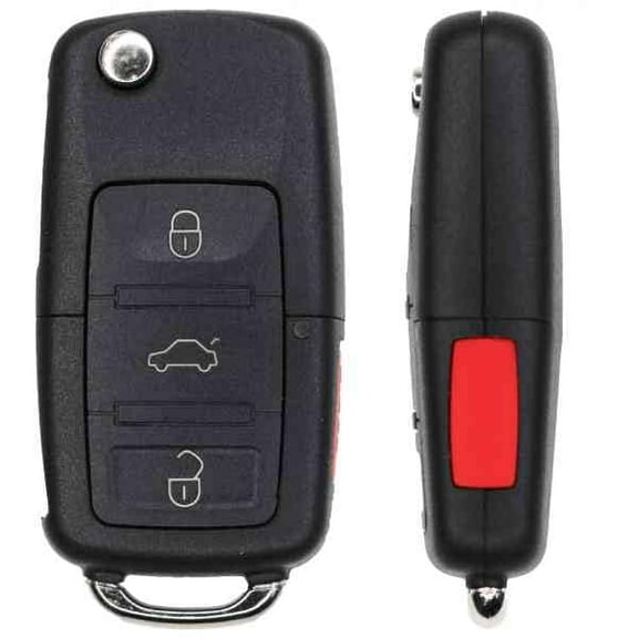 Replacement Flip Key Fob for Volkswagen Rabbit 2009 FCC 1K0959753P NBG92596263 Part Number 1K0959753P NBG92596263
