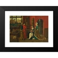 thumbnail image 2 of Albert Frans Lieven De Vriendt 14x11 Black Modern Framed Museum Art Print Titled - Queen with Lady in Waiting, 2 of 5