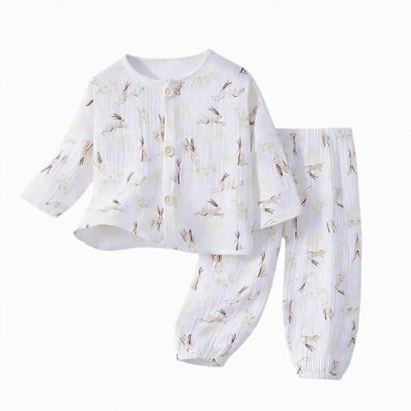 mgoYE Toddler Baby Boy Infant Dinosaur Clothes 6 12 18 Months 2T Girls Outfit Baby Boy Animal Print Short Sleeves T-Shirt Plaid Shorts Set(White 1-2 Years)