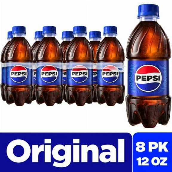 Pack of 2 - Pepsi Cola Soda Bottles 8 pk / 12 fl oz