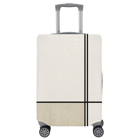 Travel Luggage Cover Abstract Suitcase Cover Elastic Anti Scratch Baggage Covers Modern Vintage Stripes Lines Luggage Covers Protector for Travel Universal Fit 19-21 Inch Carry on Luggage