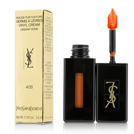 Yves Saint Laurent Rouge Pur Couture Vernis A Levres Vinyl Cream Creamy Stain 408 Corail Neo Pop 55ml018oz