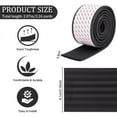 thumbnail image 2 of 6.8 Feet Black Bunk Bed Ladder Pads Soft Ladder Pads with Strong Adhesive Bunk Bed Ladder Cover 81mm Wide Replacement Bed Ladder Pads for Stair Steps Foot Comfort Corner Protectors, 2 of 9