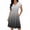 Gray, variant on ClodeEU Women's Ombre Flutter Sleeve V Neck Cinched Waist Dress ,Solid Color Casual Midi Dress Gray,Womens Plus XL