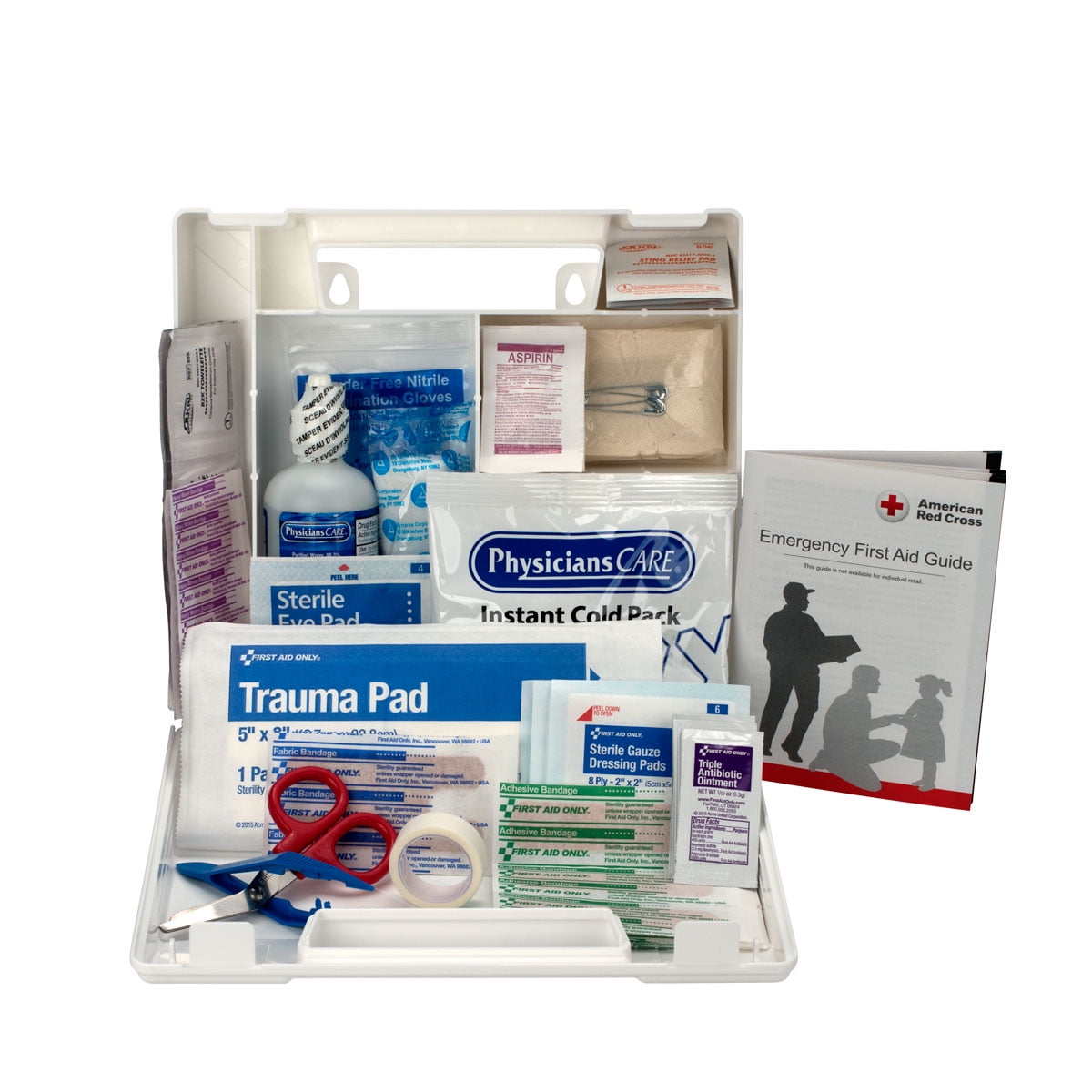 HDX 180-Piece, 25-Person Plastic OSHA First Aid Kit 59619 - The