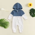 thumbnail image 2 of Toddler Romper Baby Boy One-Piece Infant Girl Cotton Preemie Footed Long Sleeve Baby Pajamas With Zipper Cotton Infant Sleepers,footed pajamas 3-6 Months, 2 of 6